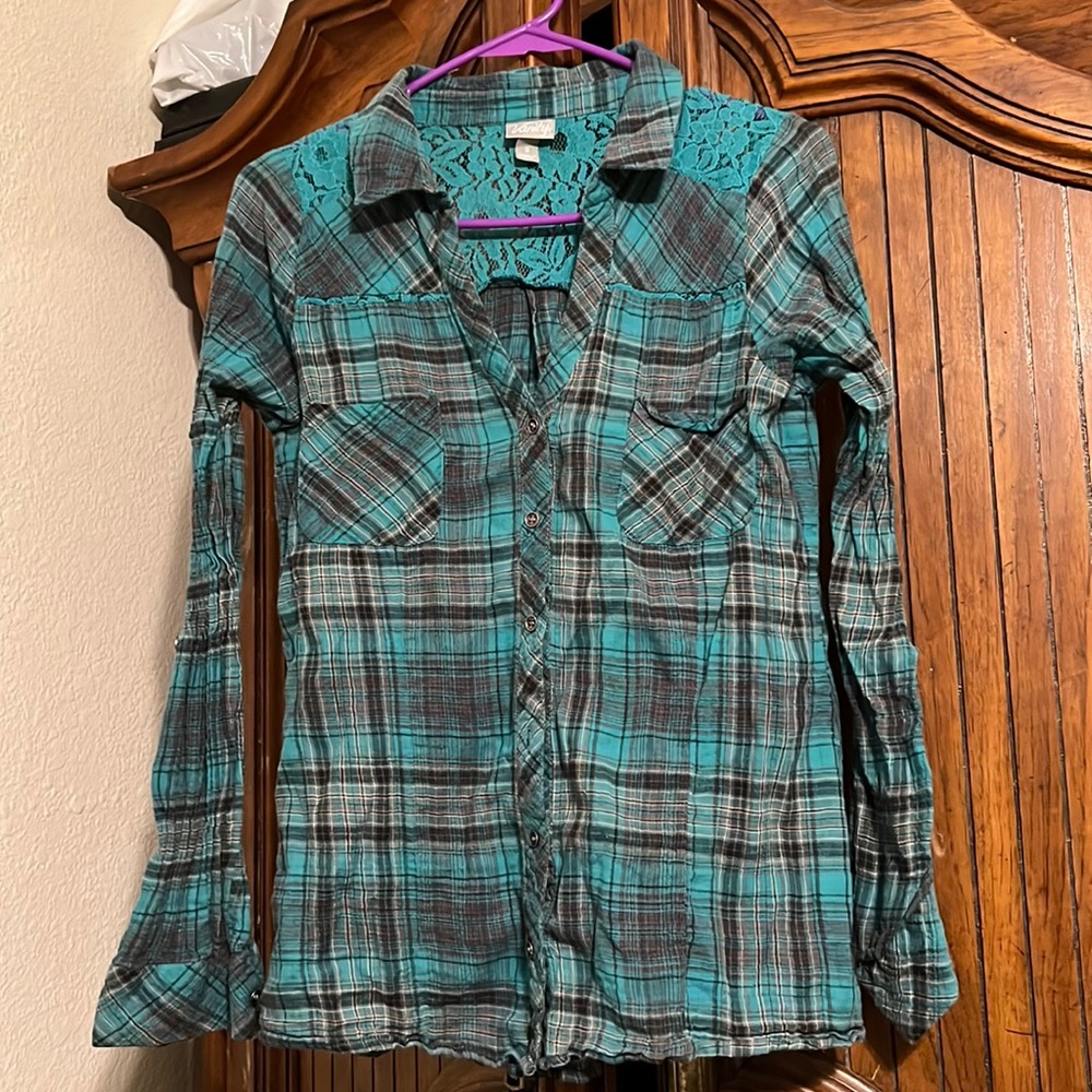 Vanity plaid long sleeve